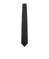 Tom Ford Polka Dot Tie In Black