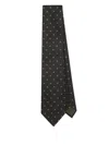 Tom Ford Polka Dot-jacquard Silk Tie In Brown