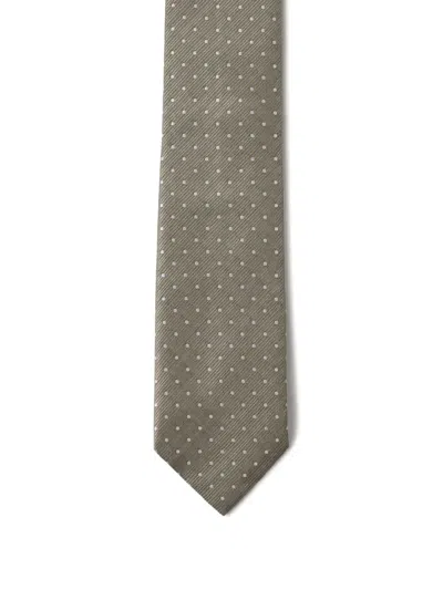 Tom Ford Polka-dot Tie In Green