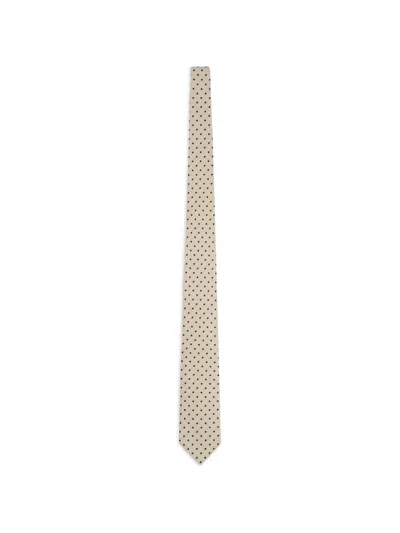 Tom Ford Silk Printed Cravat For Men In Burgundy