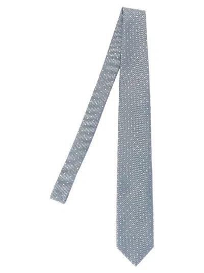 Tom Ford Polka Dot Tie In Neutral