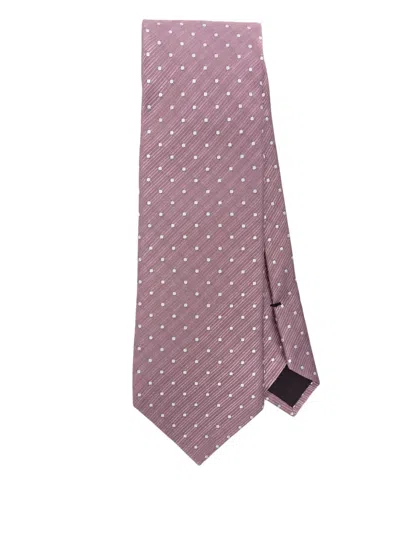 Tom Ford Polka-dot Tie In Pink