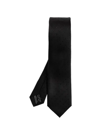 Tom Ford Polka-for Silk Tie In Black