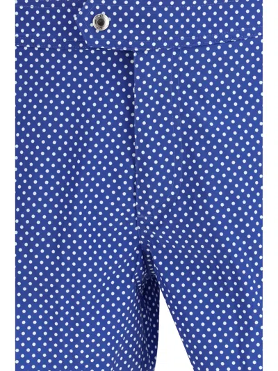 Tom Ford Polka-dot Polyester Swim Shorts In Blue