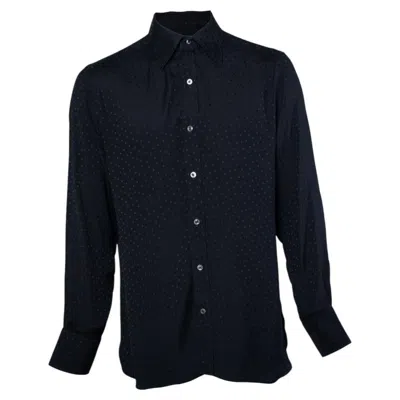 Pre-owned Tom Ford , Polkadot Shirt In Black