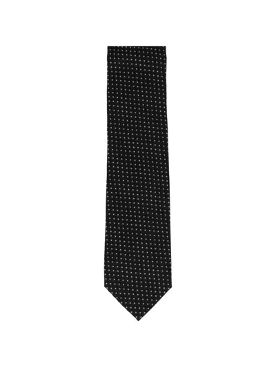 Tom Ford Polka-dot Tie In Black