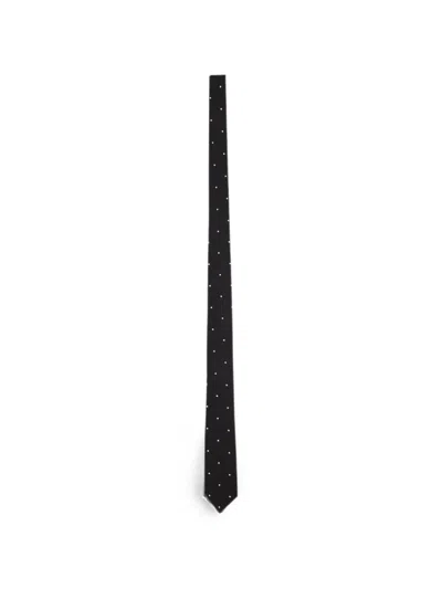 Tom Ford Slim Polka Dot Tie Narrow Length In Black