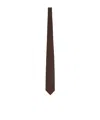 Tom Ford Brown Polka Dot Tie In No
