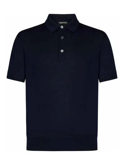 TOM FORD COTTON KNIT POLO SHIRT