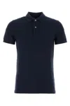 Tom Ford Men Dark Blue Piquet Polo Shirt