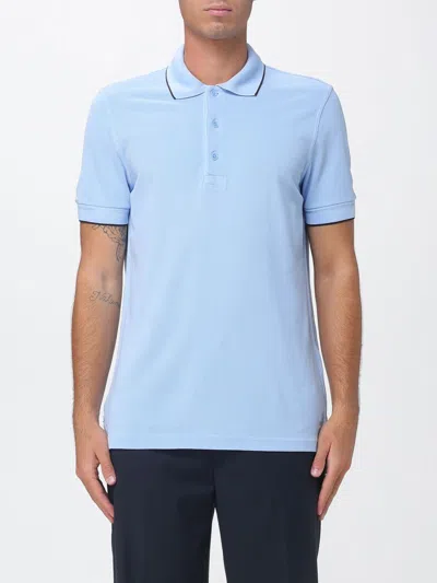 Tom Ford Polo Shirt Men Color Blue In Animal Print