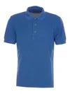 Tom Ford Polo Shirt With Button Placket And Regular Collar In Blue