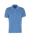 Tom Ford Lyocell Piquet Polo Shirt In Blue