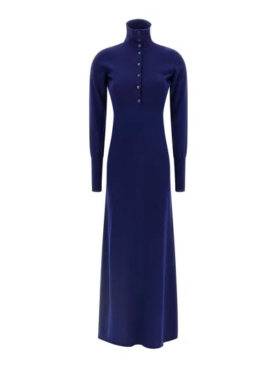 TOM FORD VESTIDO MIDI - AZUL