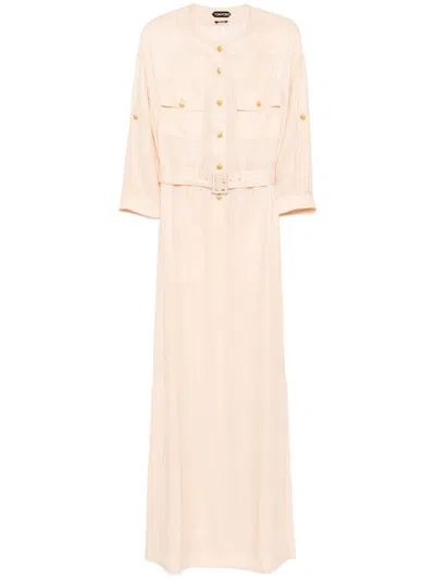 Tom Ford Polo Dress In Neutrals