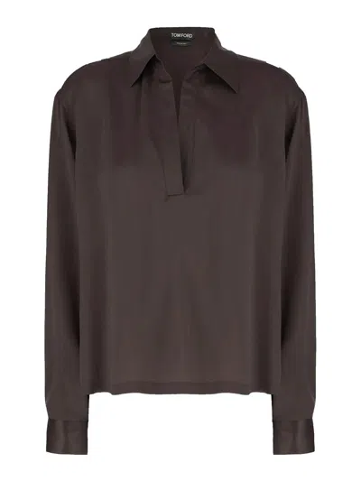 Tom Ford Polo - Marrón In Blue
