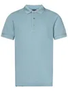 Tom Ford Plain Lyocell Polo In Blue