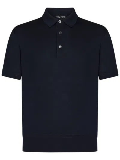 Tom Ford Polo Shirt In Blue