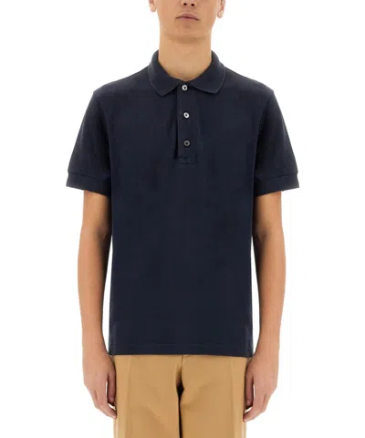 Tom Ford Polo Shirt In Blue