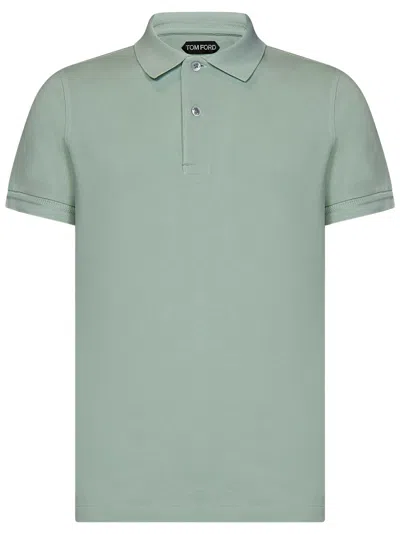 Tom Ford Polo Shirt In Green