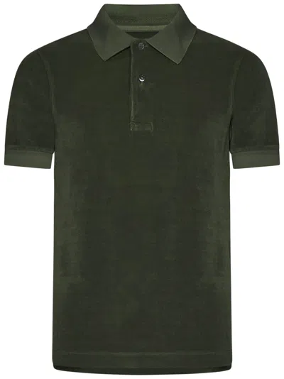 Tom Ford Polo Shirt In Green