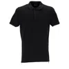 Tom Ford Black Short-sleeves Polo In Cotton Piquet Jersey Man In Black