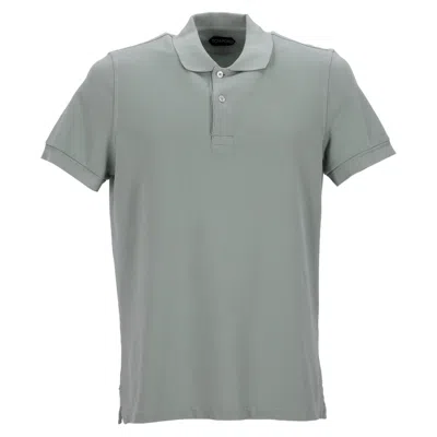 Tom Ford Polo Shirt In Green Cotton