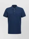 Tom Ford Button-up Cotton Polo Shirt In Blue