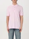 Tom Ford Classic Piquet Polo With Three-button Placket In Baby Pink