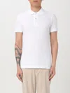 Tom Ford White Polo Shirt With Classic Collar In Cotton Blend Man In Beige