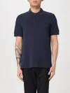 Tom Ford Polo Shirt With Button Placket And Collar In Blue 1