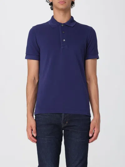 TOM FORD POLO SHIRT TOM FORD MEN COLOR BLUE,H11698009