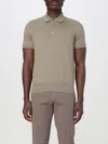 Tom Ford Fine-knit Polo Shirt In アース