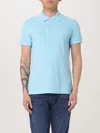 Tom Ford Toweling Cotton Blend Polo Shirt In Hellblau