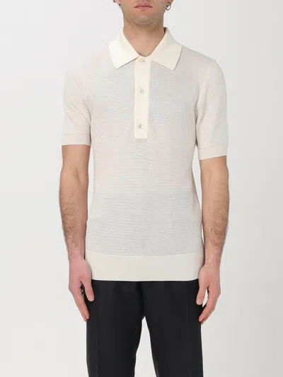 Tom Ford Polo Shirt  Men Color Ivory In Neutral