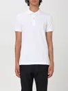 Tom Ford White Polo Shirt With Classic Collar In Cotton Blend Man In White