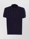 Tom Ford Polo Shirt With Button Placket And Collar In Blue