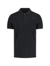 Tom Ford Black Short-sleeves Polo In Cotton Piquet Jersey Man In Black