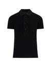 Tom Ford Towelling-finish Polo Shirt In Black  