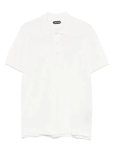 TOM FORD PIQUÉ-WEAVE POLO SHIRT
