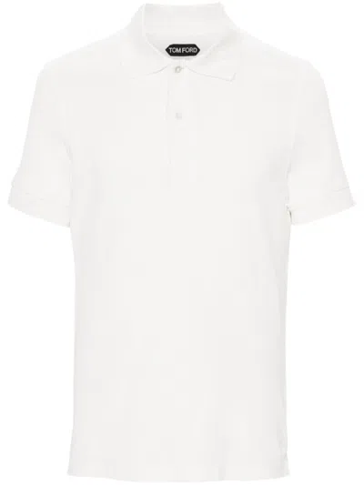 Tom Ford White Short-sleeve Polo Shirt