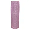 Tom Ford Lilac Sequins Long Skirt In Pink