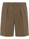Tom Ford Tailored Shorts With Back Slit Pockets In Brown