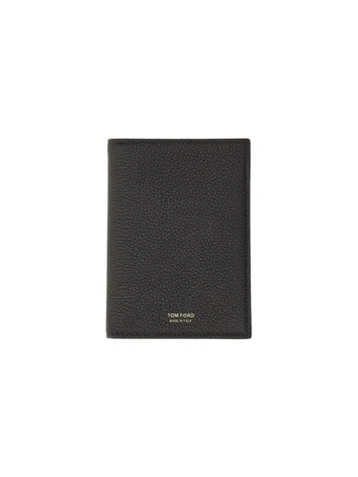 TOM FORD TOM FORD PASSPORT HOLDER WITH LOGO