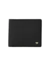 Tom Ford Small Grained-leather Bi-fold Wallet In Black