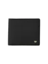 Tom Ford Small Grained-leather Bi-fold Wallet In Black