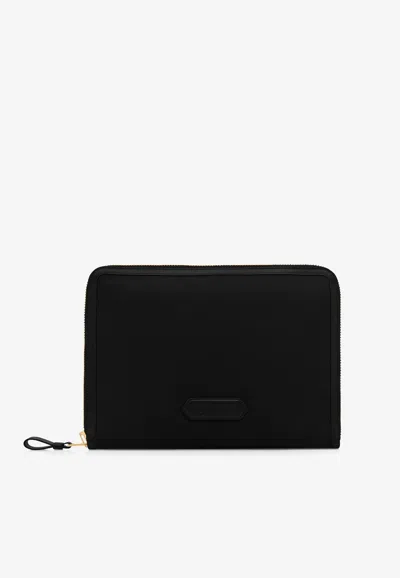 Tom Ford Portfolio Bag In Recycled Nylon In Black