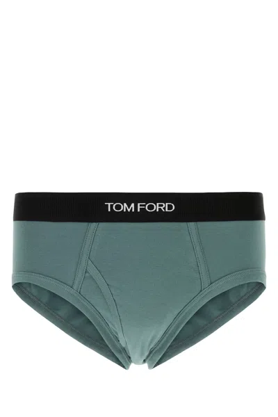 Tom Ford Powder Blue Stretch Cotton Slip