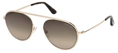 Pre-owned Tom Ford Prada Linea Rossa Ps 50zs Black/dark Grey Polarized (1ab-02g) Sunglasses In Blue