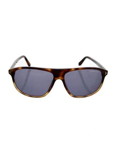 Pre-owned Tom Ford Prescott Square Sunglasses In Brown
